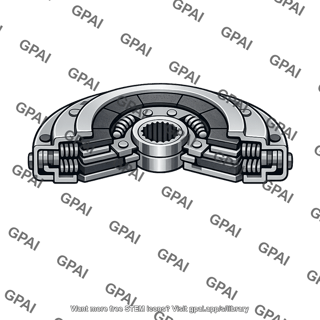 Clutch cutaway side view