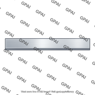 Brushed metal strip