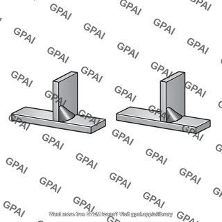 Weld group two fillet welds