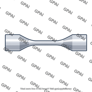 Dog bone tensile specimen