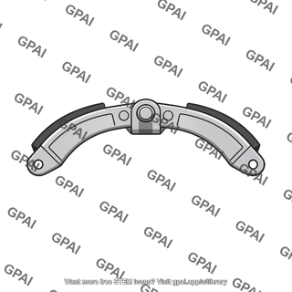 Symmetrical pivoted external brake shoe