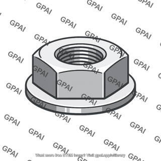 Washer faced regular nut