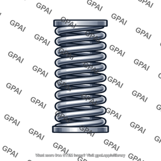 Helical coil spring squared ground end