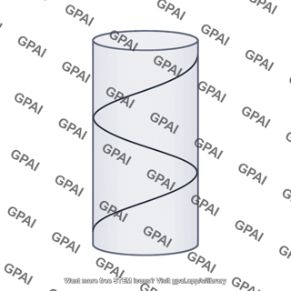Cylinder with helix