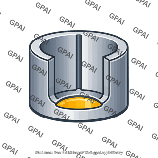 Axial groove sump
