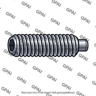 Socket setscrew half-dog point