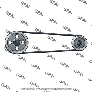 Open flat belt drive
