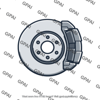 Brake disc with pads