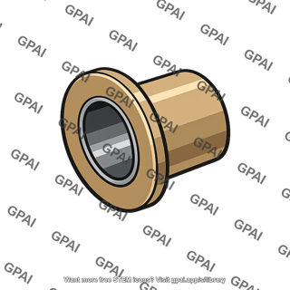 Flanged sleeve bearing