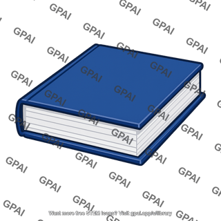 Blue hardcover book