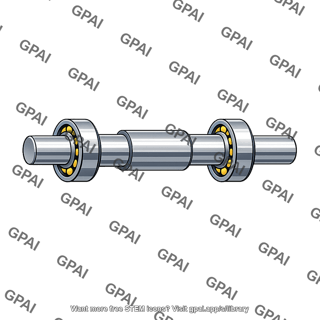 Shaft with bearings