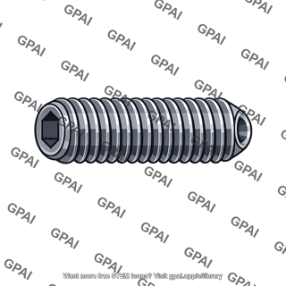 Socket setscrew cup point