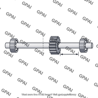Pinion offset from center span