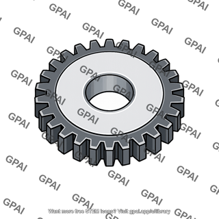 Nitrided steel gear