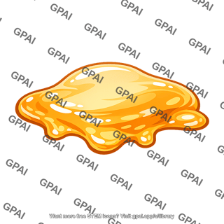 Hot melt adhesive molten