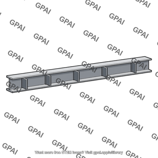 Beam with stiffening