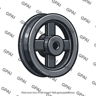 Sheave wire rope rounded groove