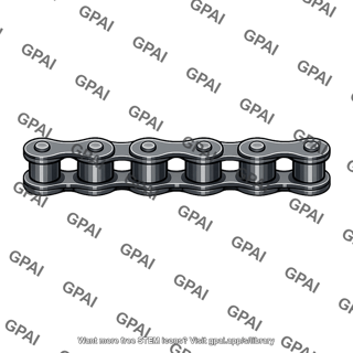 Roller chain straight