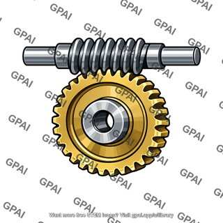 Worm gear set