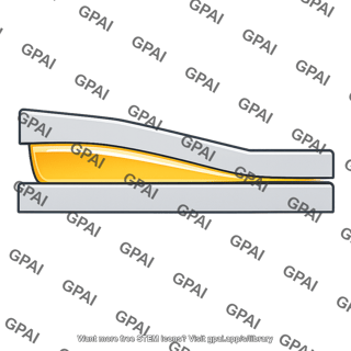 Lubricant film wedge