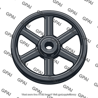Cast iron pulley