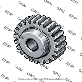 Spur pinion angled