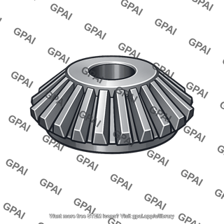 Through hardened steel straight bevel gear
