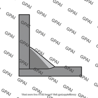 Vertical leg of fillet weld