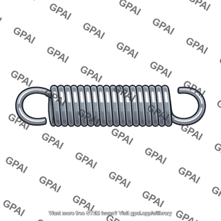Helical extension spring