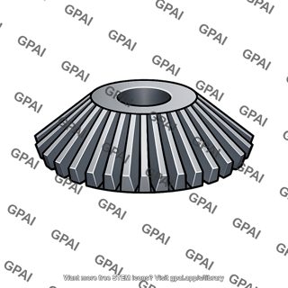 Straight tooth miter gear