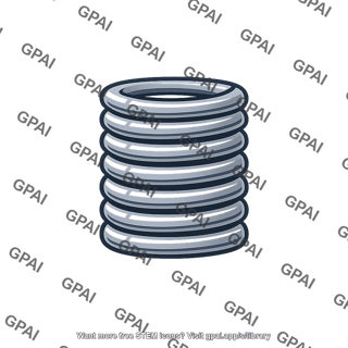 Helical compression spring compressed