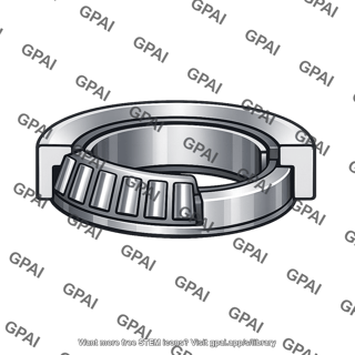 Bearing direct mount tapered roller compressed