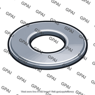 Stamped washer hole rounded edge