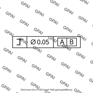 Perpendicularity feature control frame
