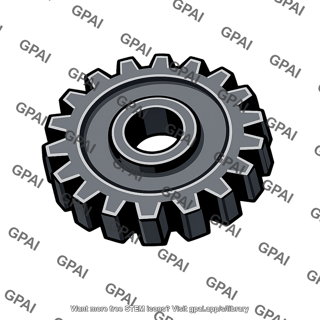 Iron gear angled
