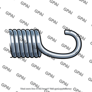 Extension spring hook end usual design