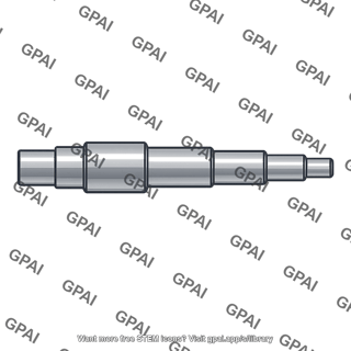 Stepped steel shaft