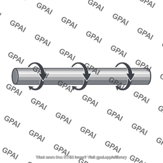 Steel shaft rotating