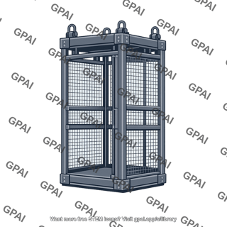 Mine hoist cage
