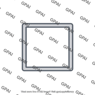 Thin walled square tube 1 inch
