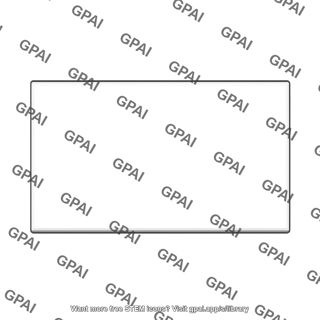 Rectangular plate back face