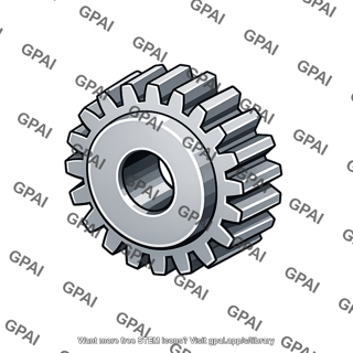 Steel spur pinion