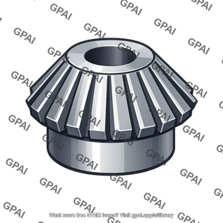 Straight tooth bevel pinion