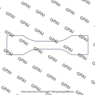 Aluminum alloy test specimen