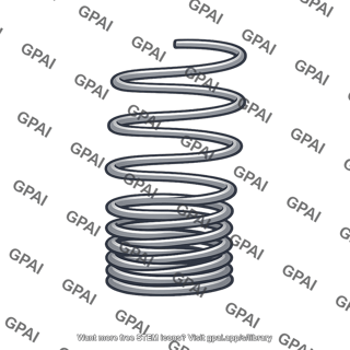 Nonlinear stiffening spring
