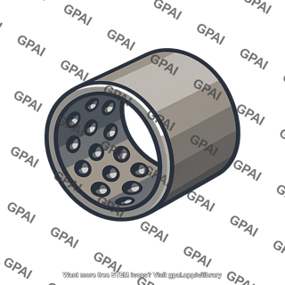 Ball indented bearing