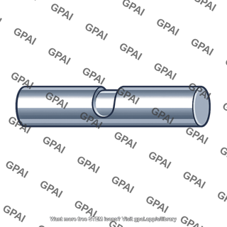 Solid round bar grooved