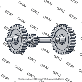 Gears on shaft