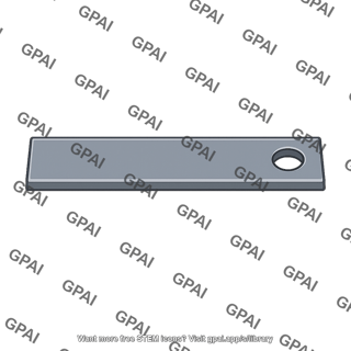 Metal plate with hole