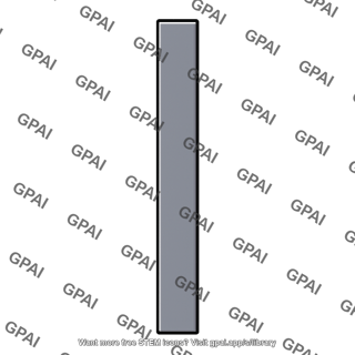 Rectangular bar b6 h32